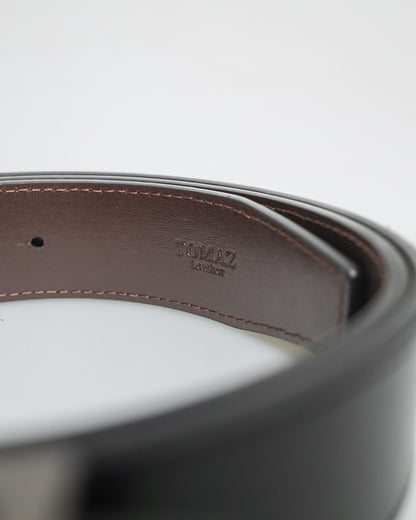 Tomaz AB135 Men's Reversible Leather Belt (Black/Brown)