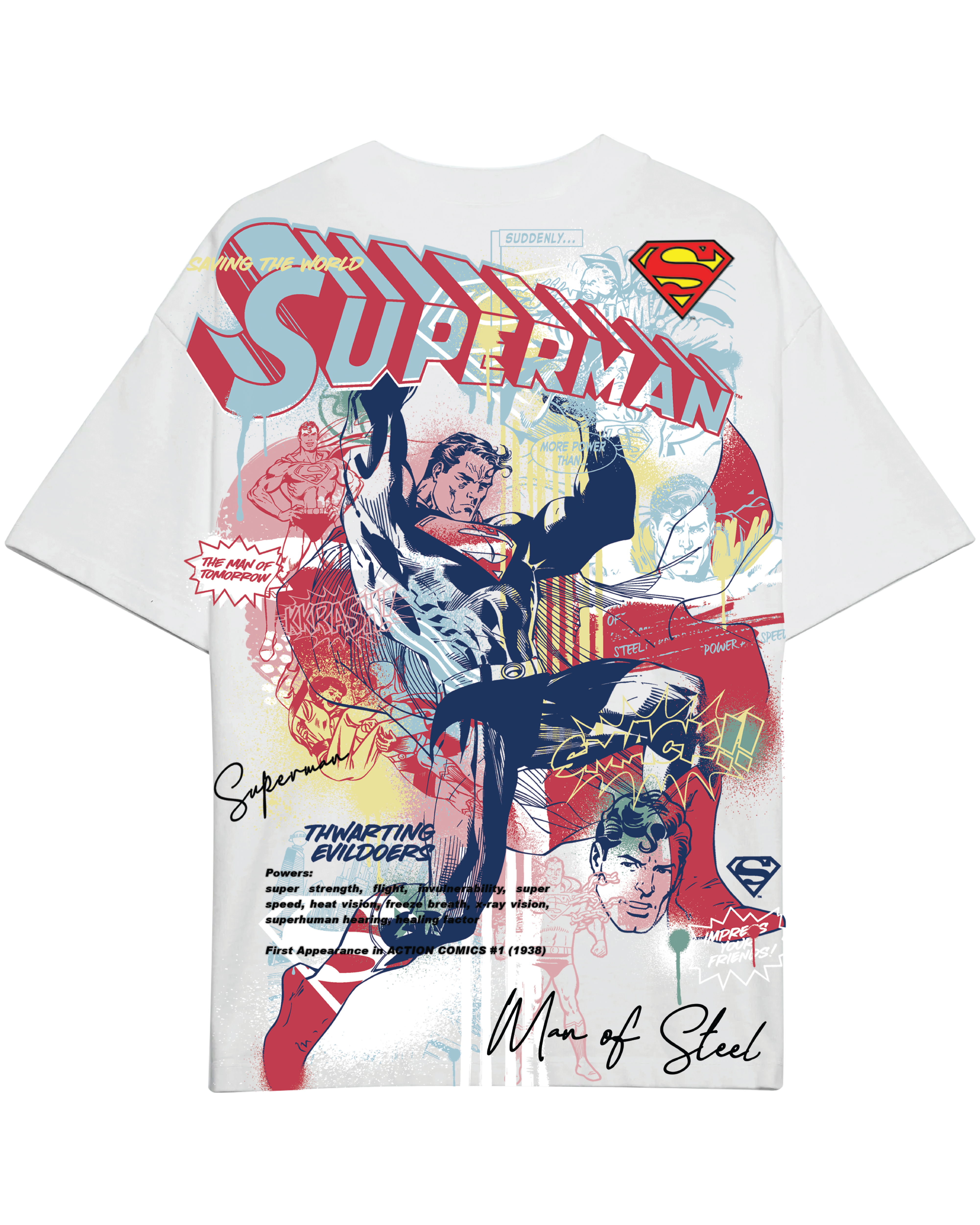 Turbo Superman CC-1287 Over-sized T-shirt