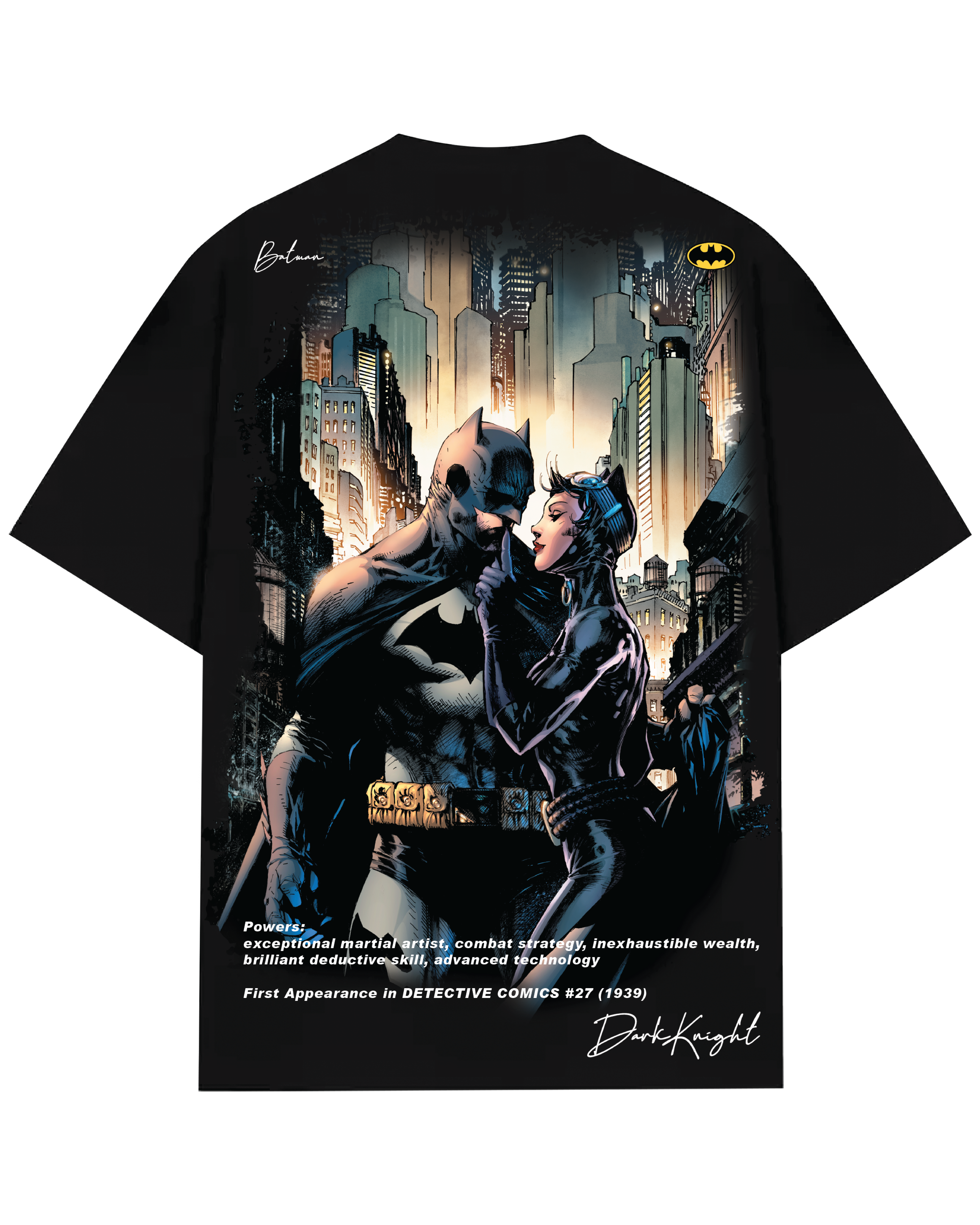 Turbo Batman & Catwoman CC-1292 Over-sized T-shirt
