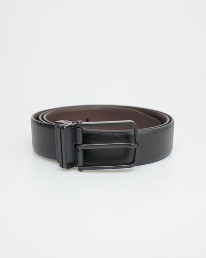 Tomaz AB138 Men's Reversible Leather Belt (Black/Brown)