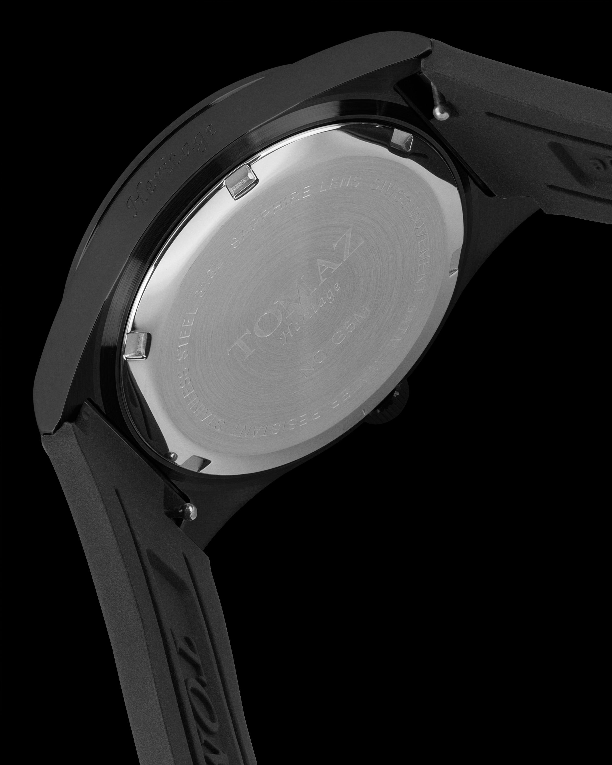 Jam Tangan Lelaki Tomaz G5M-CD13 (Hitam) dengan Tali Getah Kulit Hitam