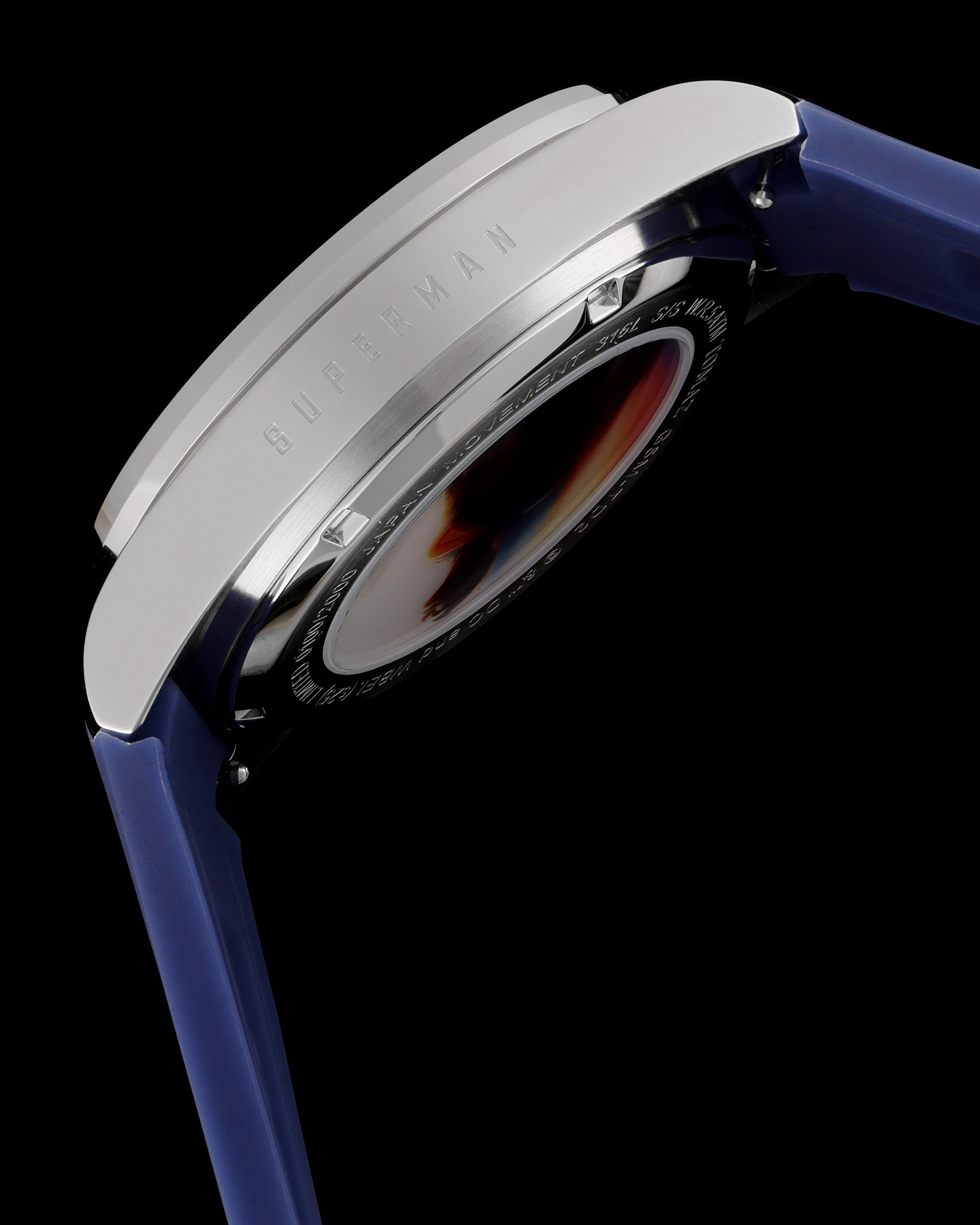 #color_Silver/Blue (Silicone & Leather)