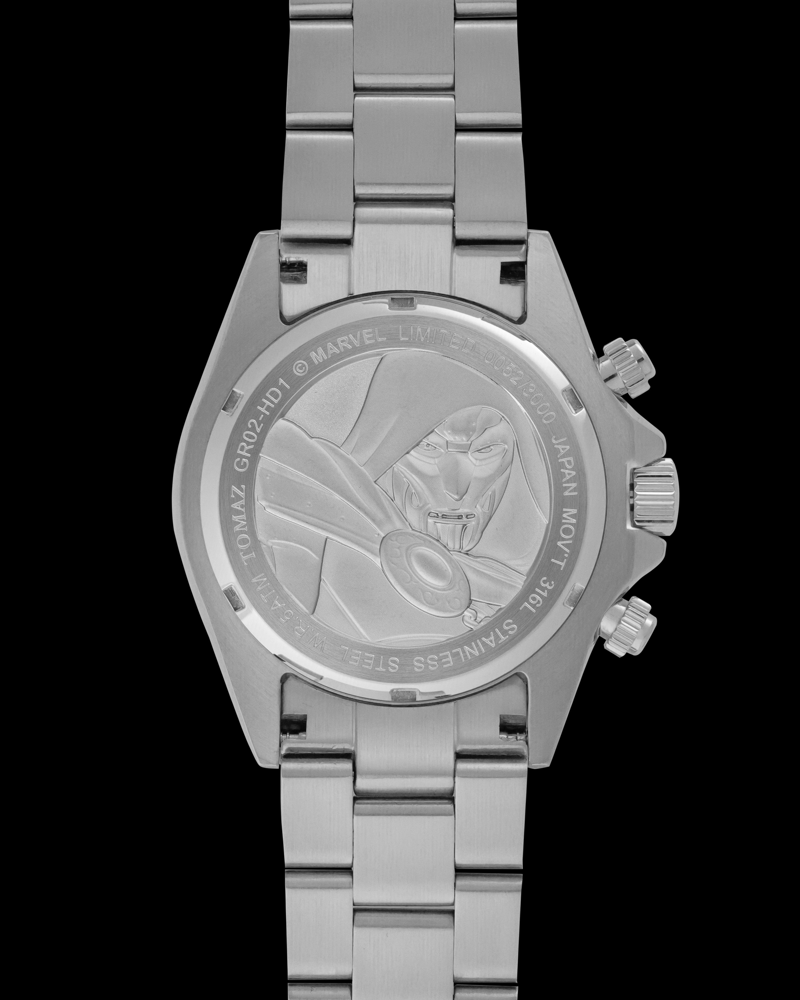 Marvel Doctor Doom GR02-HD1 (Sliver/Green) with Stainless Steel Strap