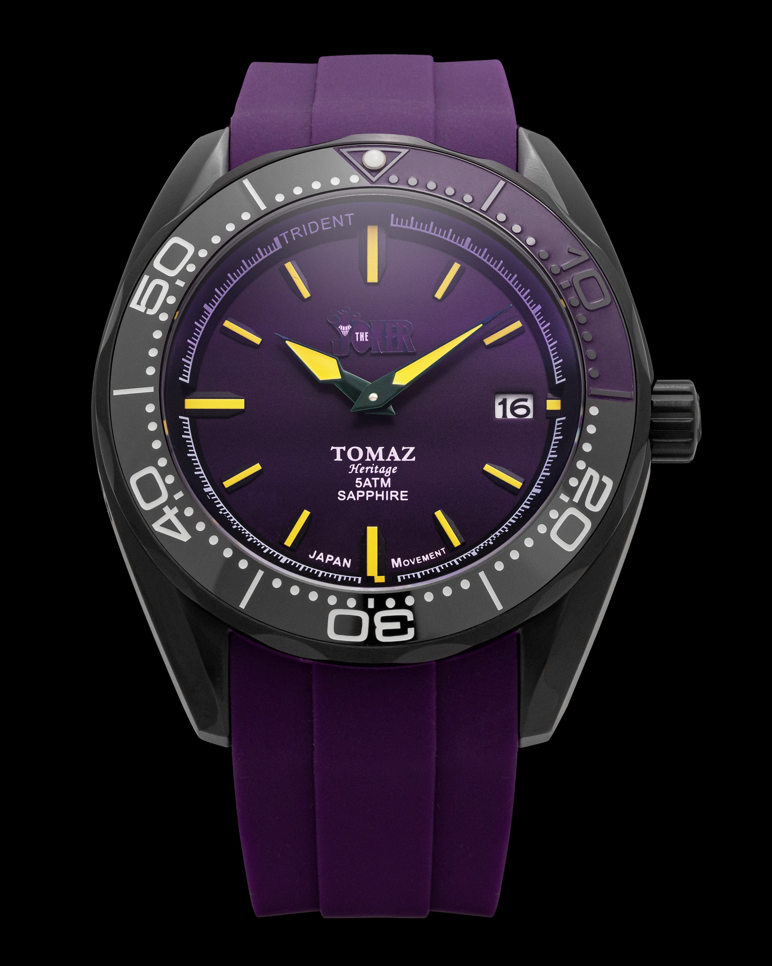 DC The Joker GR03G-D1 (Hitam/Ungu) Tali Silikon Ungu