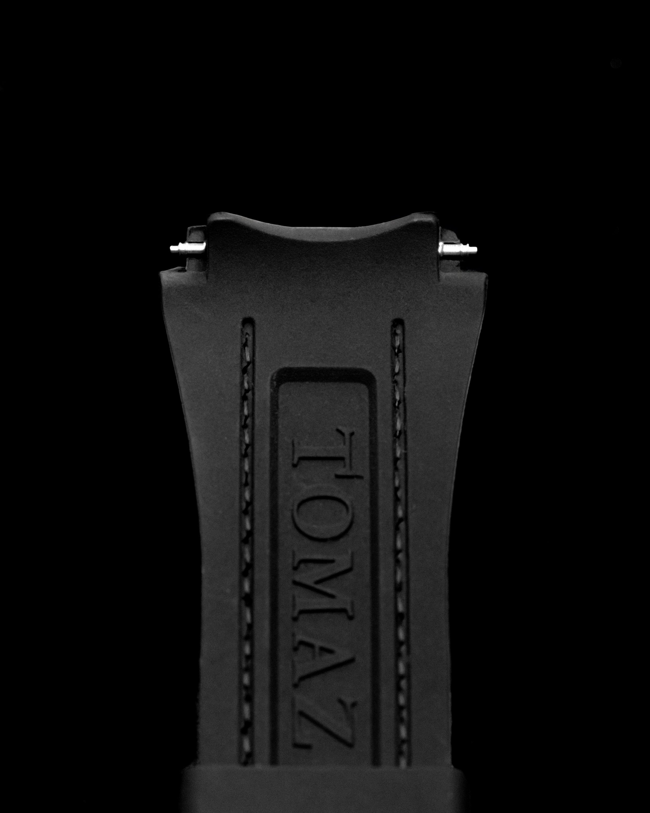 Tomaz STQ023A 26mm Lychee Leather & Silicone Watch Strap – Fits TQ023 / TQ030