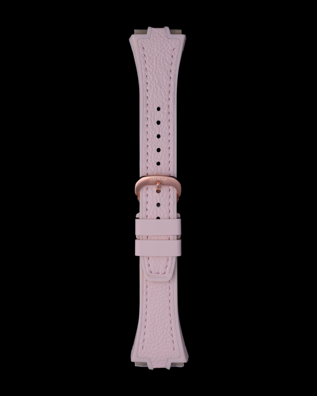Tomaz STQ029L-3A 21mm Lychee Silicone Watch Strap – Fits TQ029L