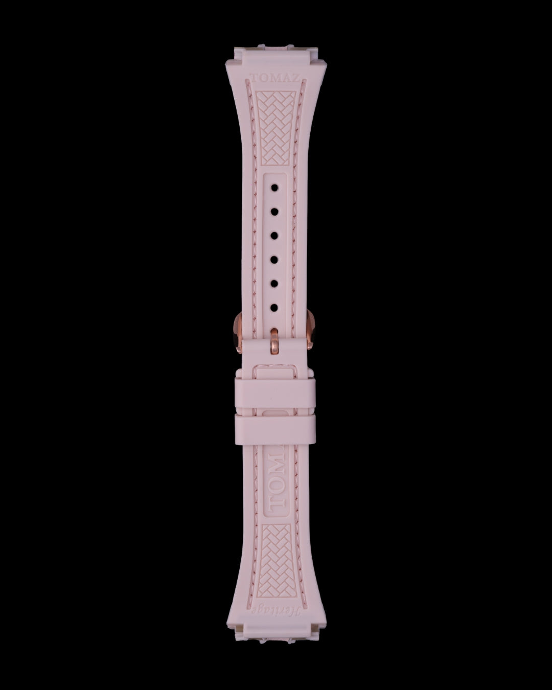 Tomaz STQ029L-3A 21mm Lychee Silicone Watch Strap – Fits TQ029L