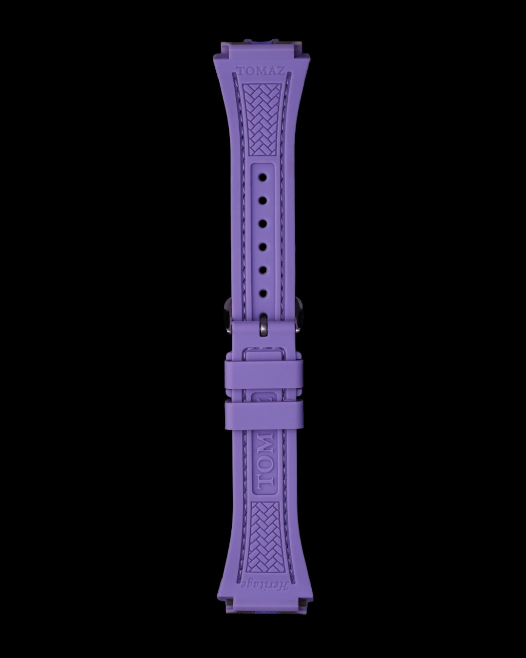 Tomaz STQ029L-3B 21mm Lychee Leather & Silicone Watch Strap – Fits TQ029L