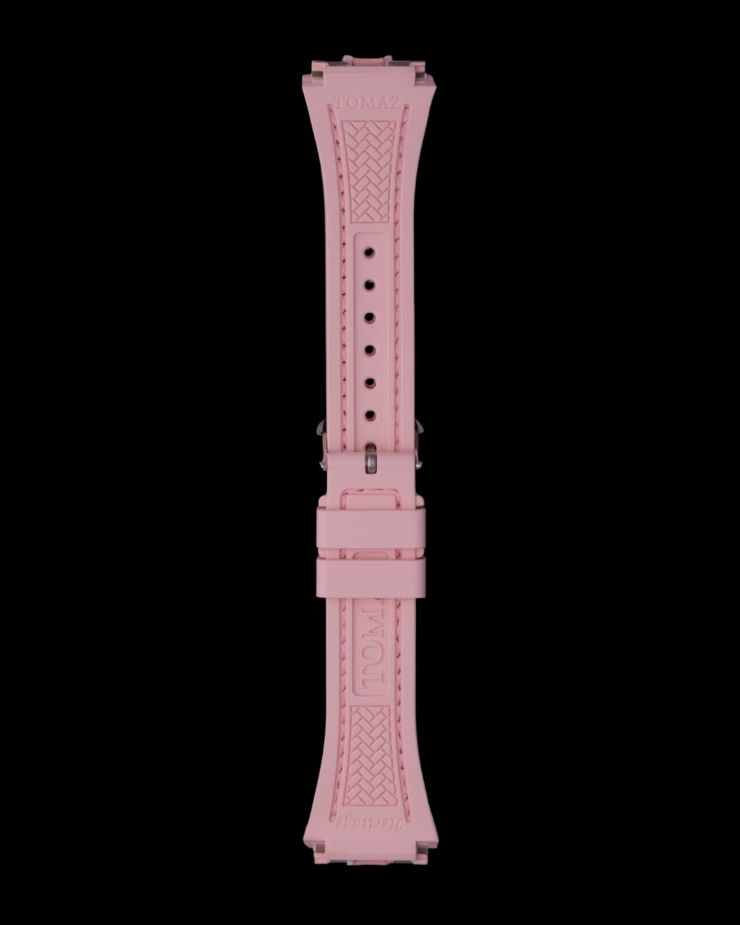 Tomaz STQ029L-B 21mm Plain Leather & Silicone Watch Strap – Fits TQ029L