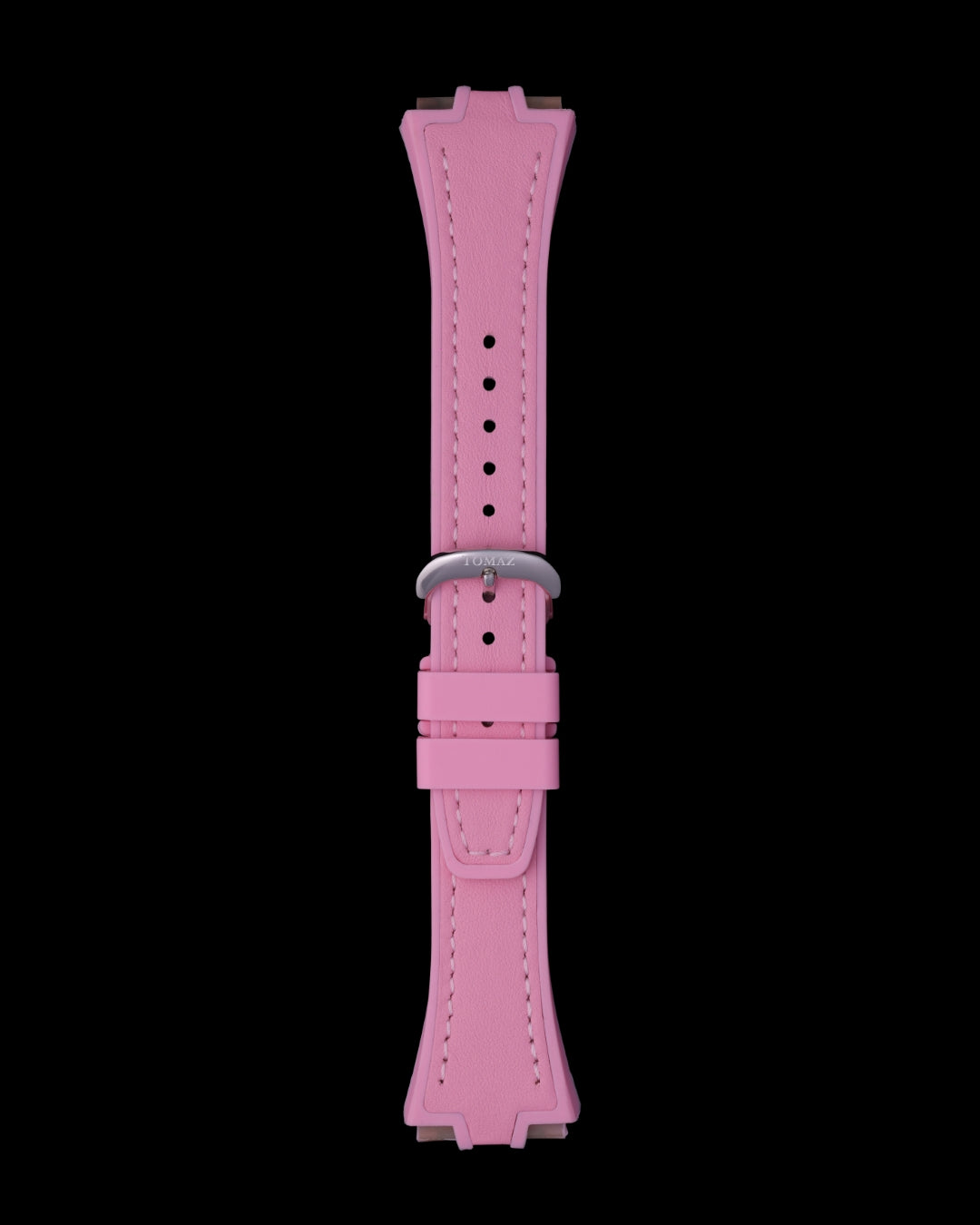 Tomaz STQ029L-B 21mm Plain Leather & Silicone Watch Strap – Fits TQ029L