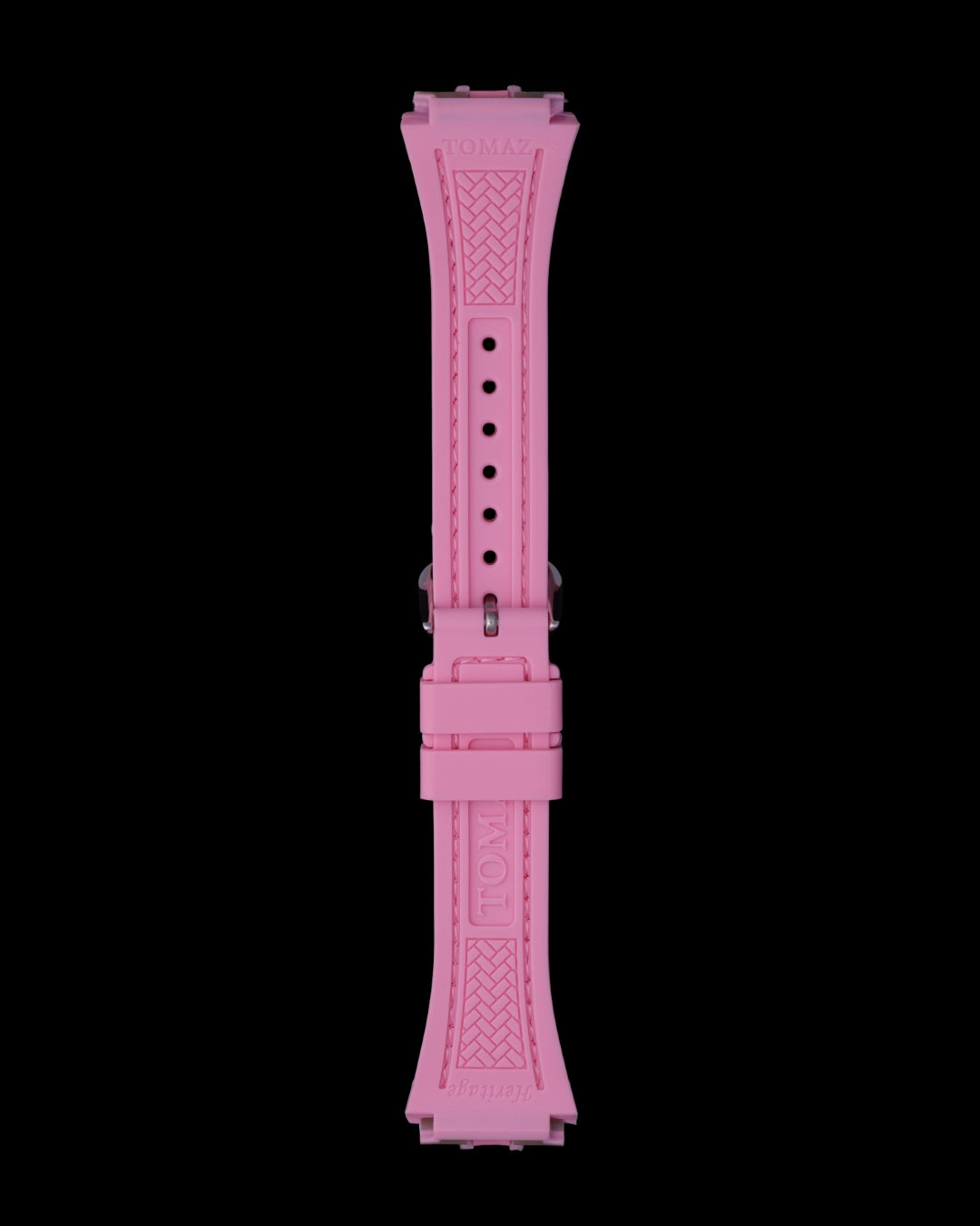 Tomaz STQ029L-B 21mm Plain Leather & Silicone Watch Strap – Fits TQ029L