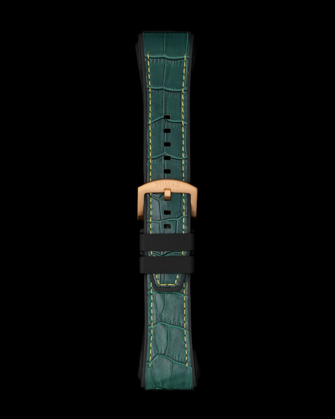 Tomaz STQ039-1D 24mm Bamboo Leather & Silicone Watch Strap – Fits TQ039
