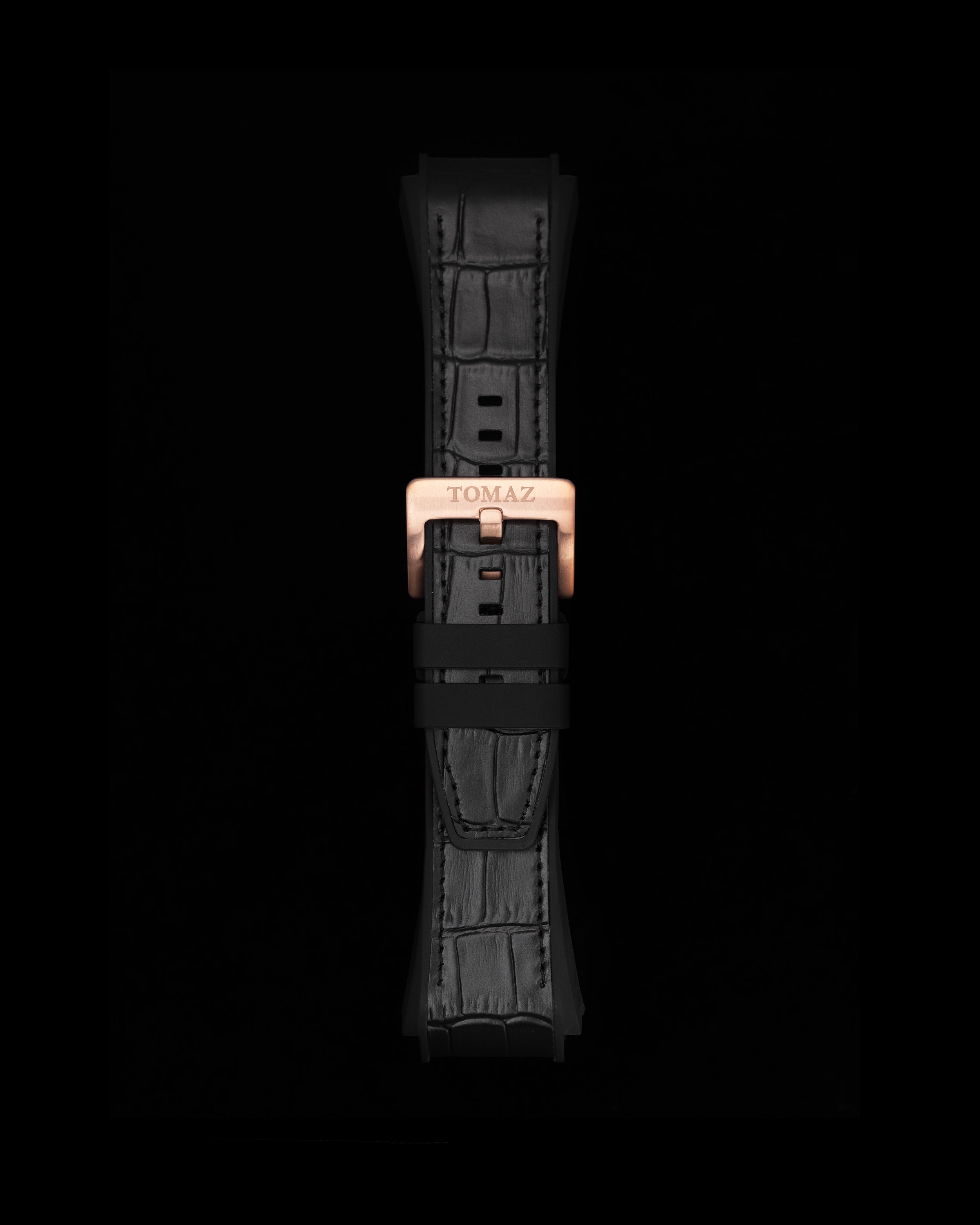 Tomaz STQ021A Tali Jam Tangan 26mm Buluh Silikon Lelaki (Hitam)