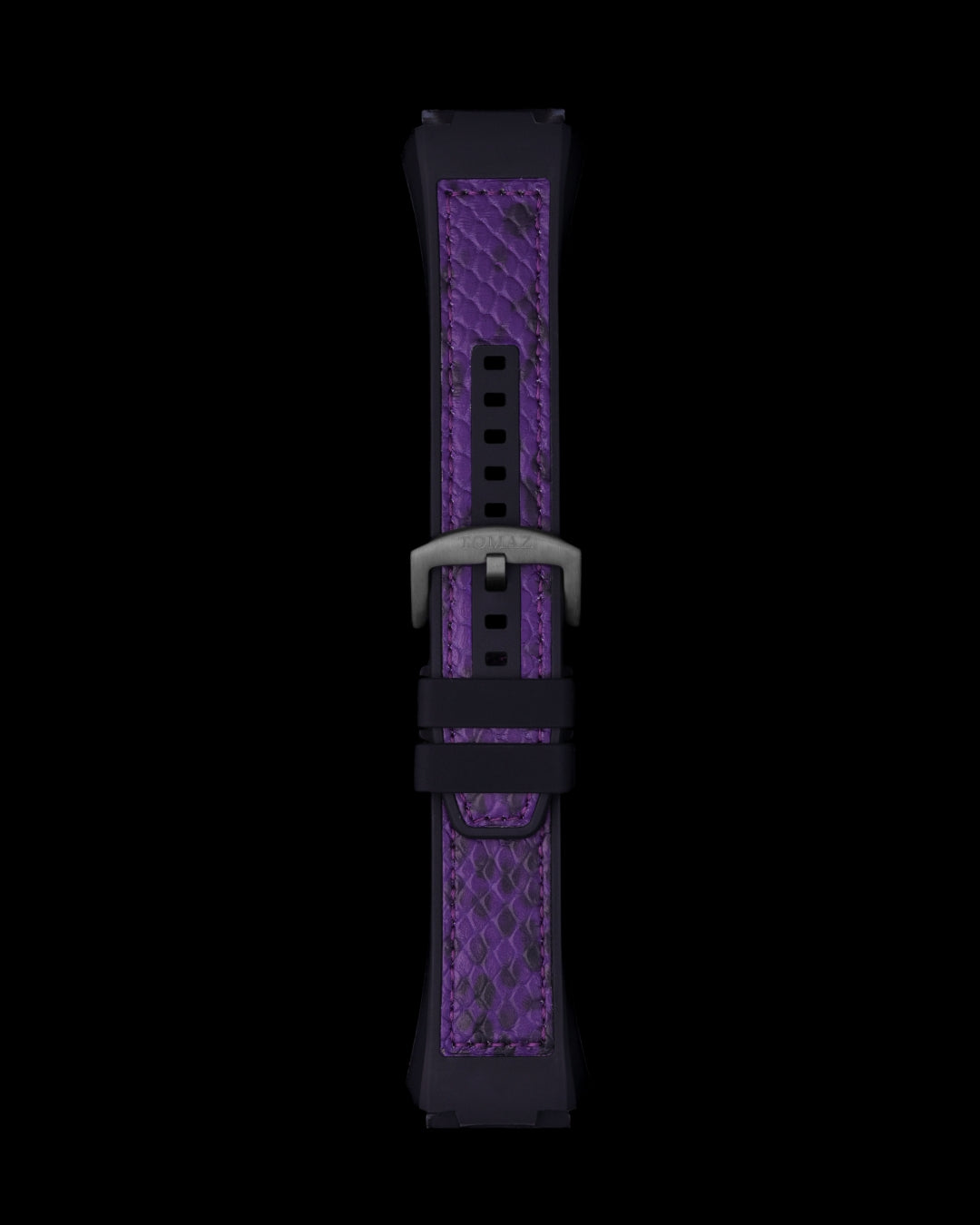 Tomaz STW029-5C 24mm Snake Leather & Silicone Watch Strap – Fits TW029