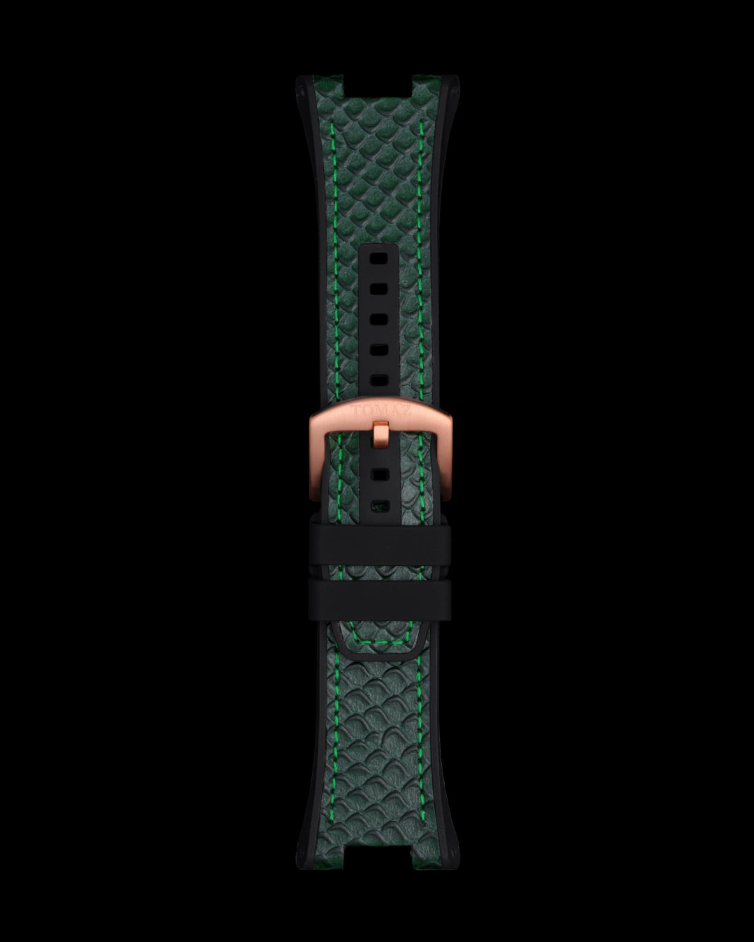 Tomaz STW033-2A 29mm Bamboo Leather & Silicone Watch Strap – Fits TW033