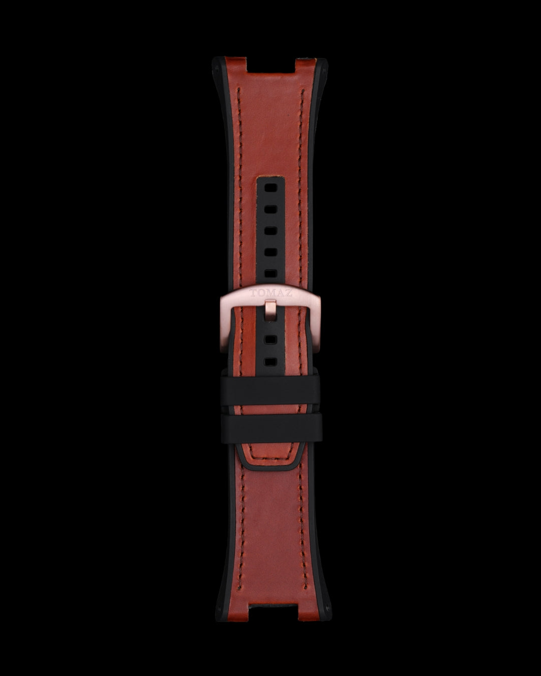 Tomaz STW033-A 29mm Plain Leather & Silicone Watch Strap – Fits TW033