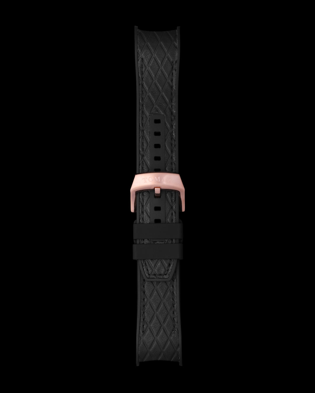 Tomaz STW036-6A 24mm Diamond Leather & Silicone Watch Strap – Fits TW036