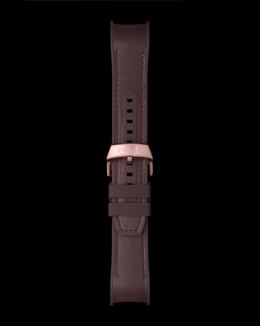 Tomaz STW036-A 24mm Plain Leather & Silicone Watch Strap – Fits TW036