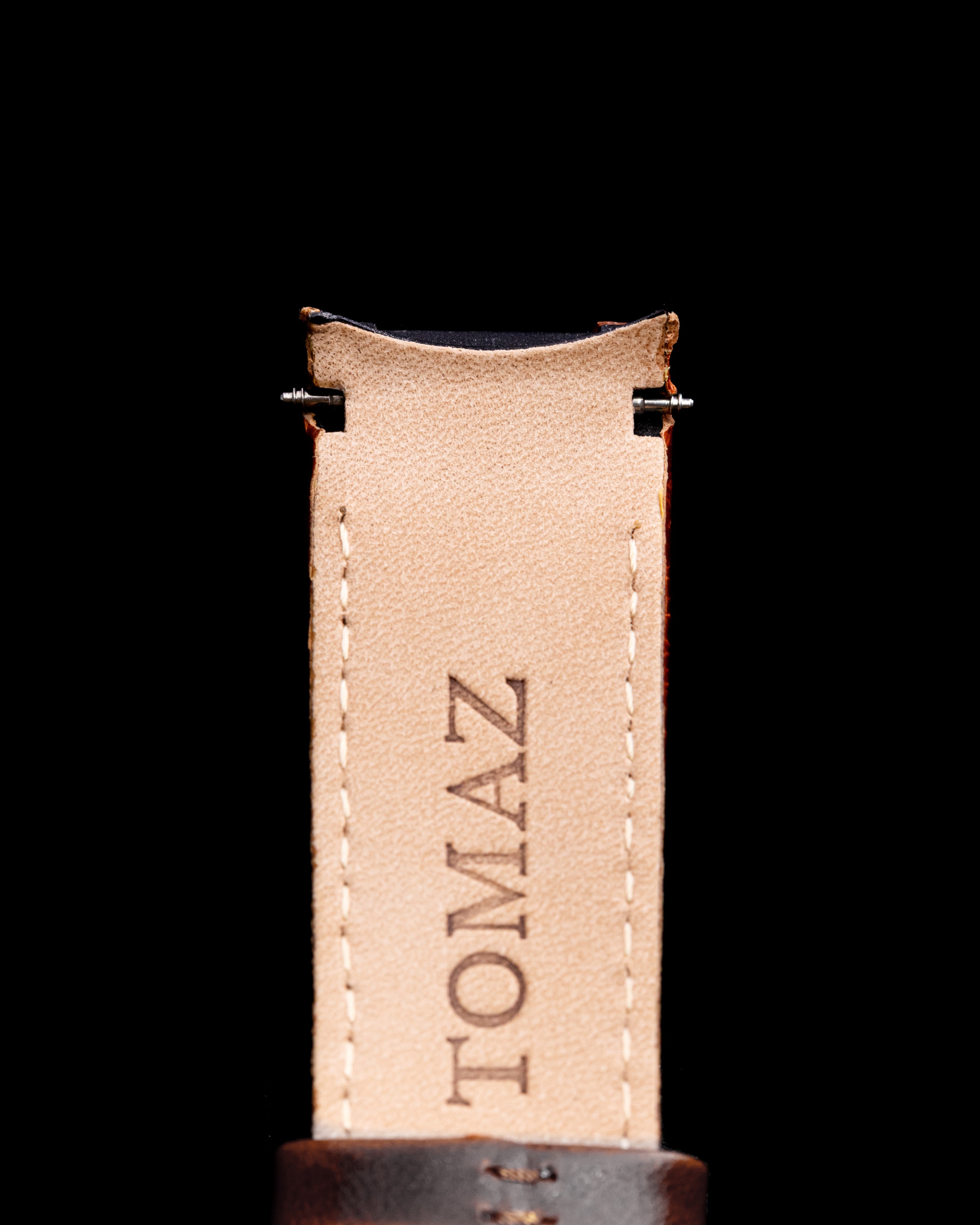 Tomaz STW03A Tali Jam Tangan Buluh Kulit 24mm (TW003) (Kopi)