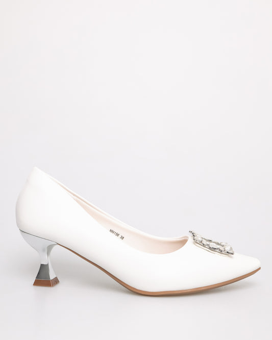 Tomaz NN156 Ladies Heels (White)