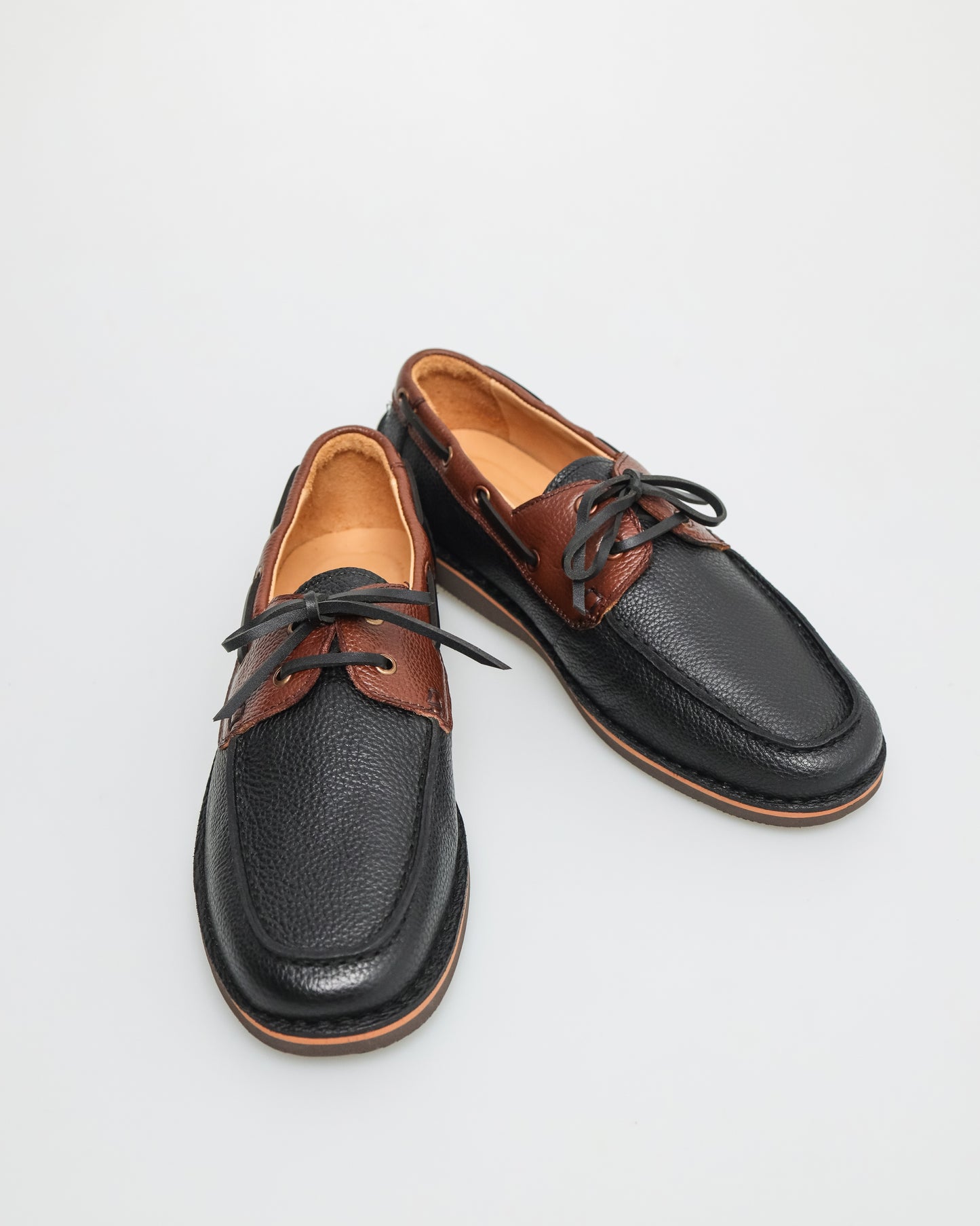 Tomaz C551 Men's Leather Boat Shoes (Black)