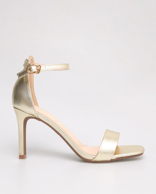 Tomaz NN181 Ladies Ankle Strap Heels (Bronze)