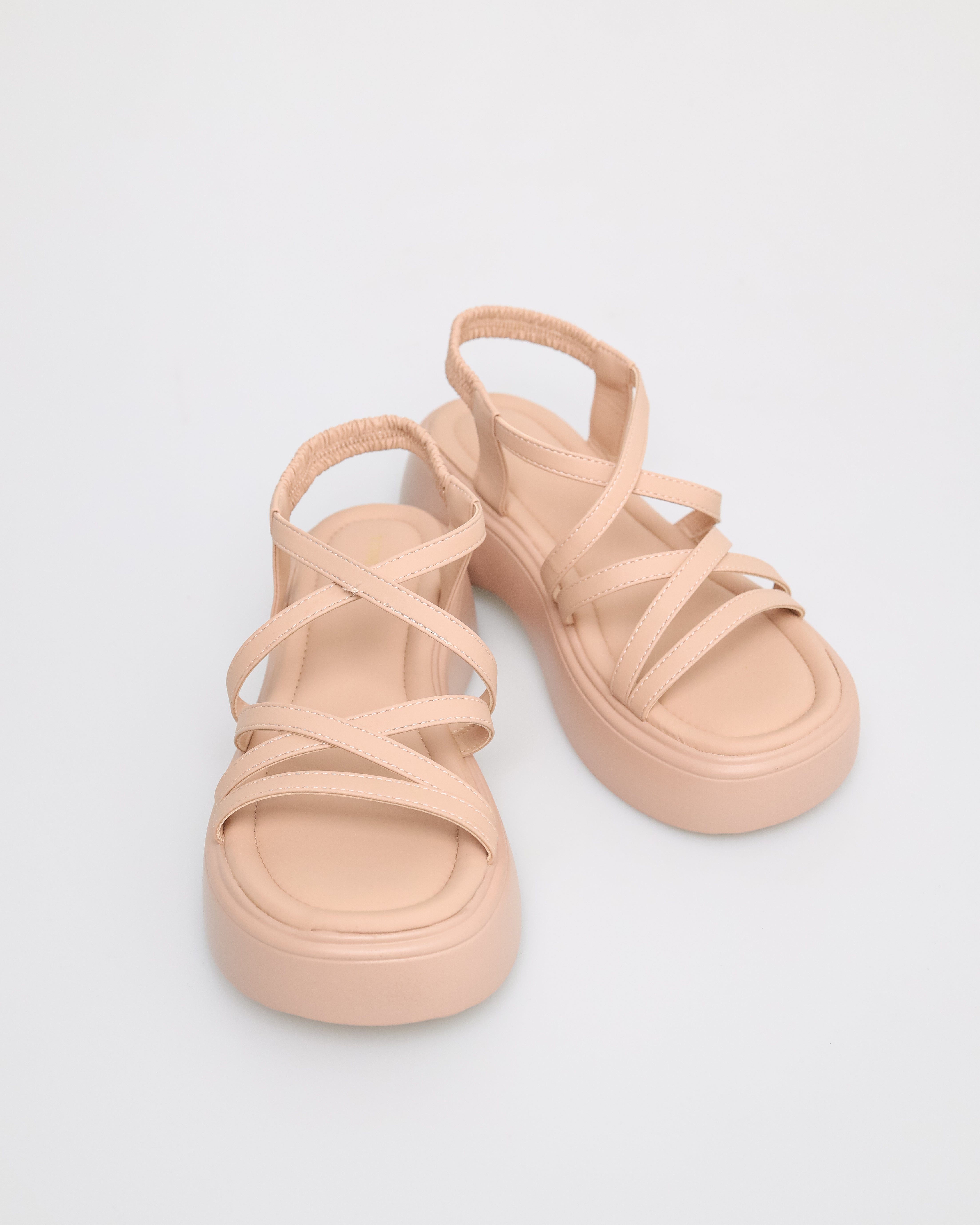 Sandal Bertali Salib Wanita Tomaz NN182 (Merah Jambu)