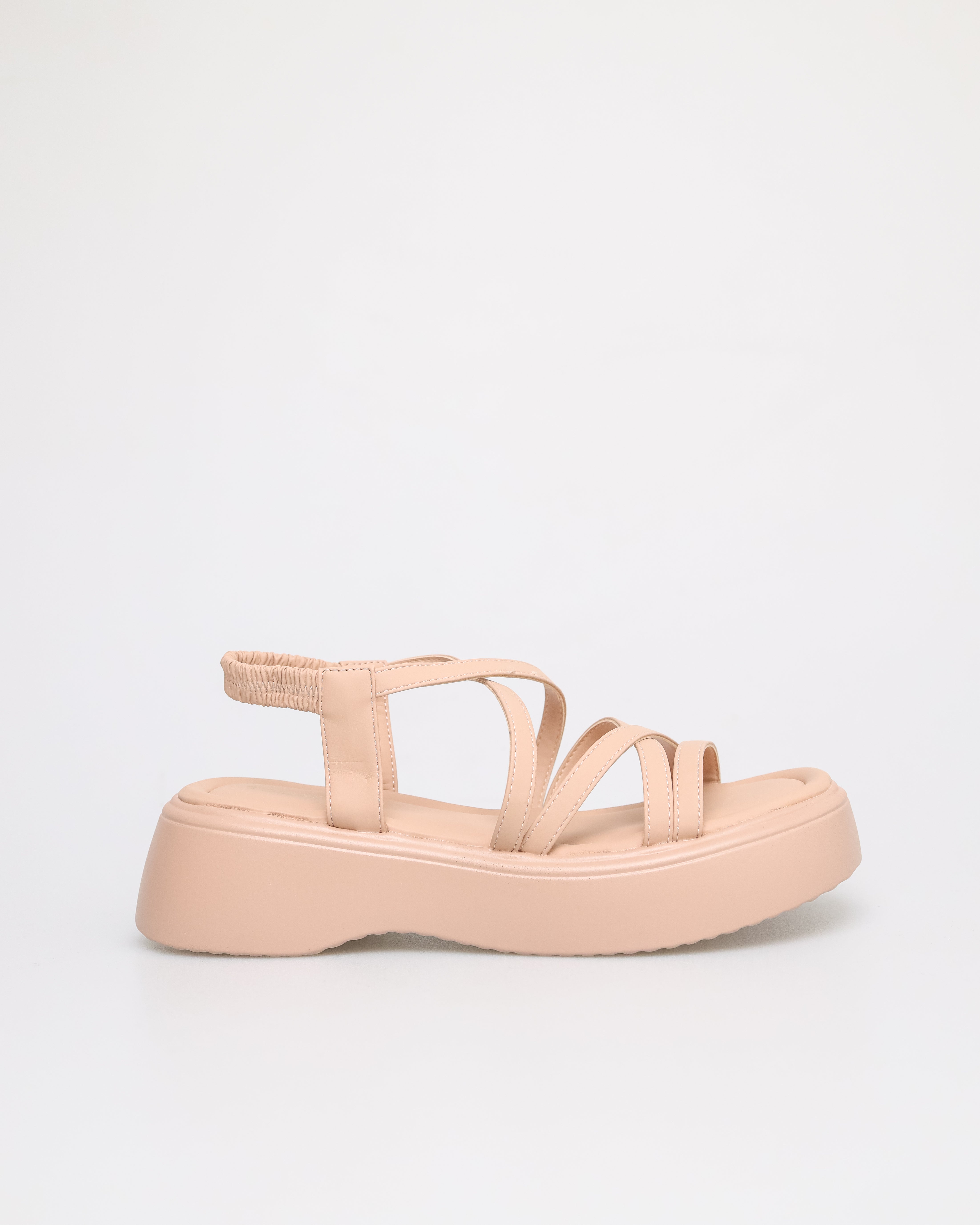 Sandal Bertali Salib Wanita Tomaz NN182 (Merah Jambu)