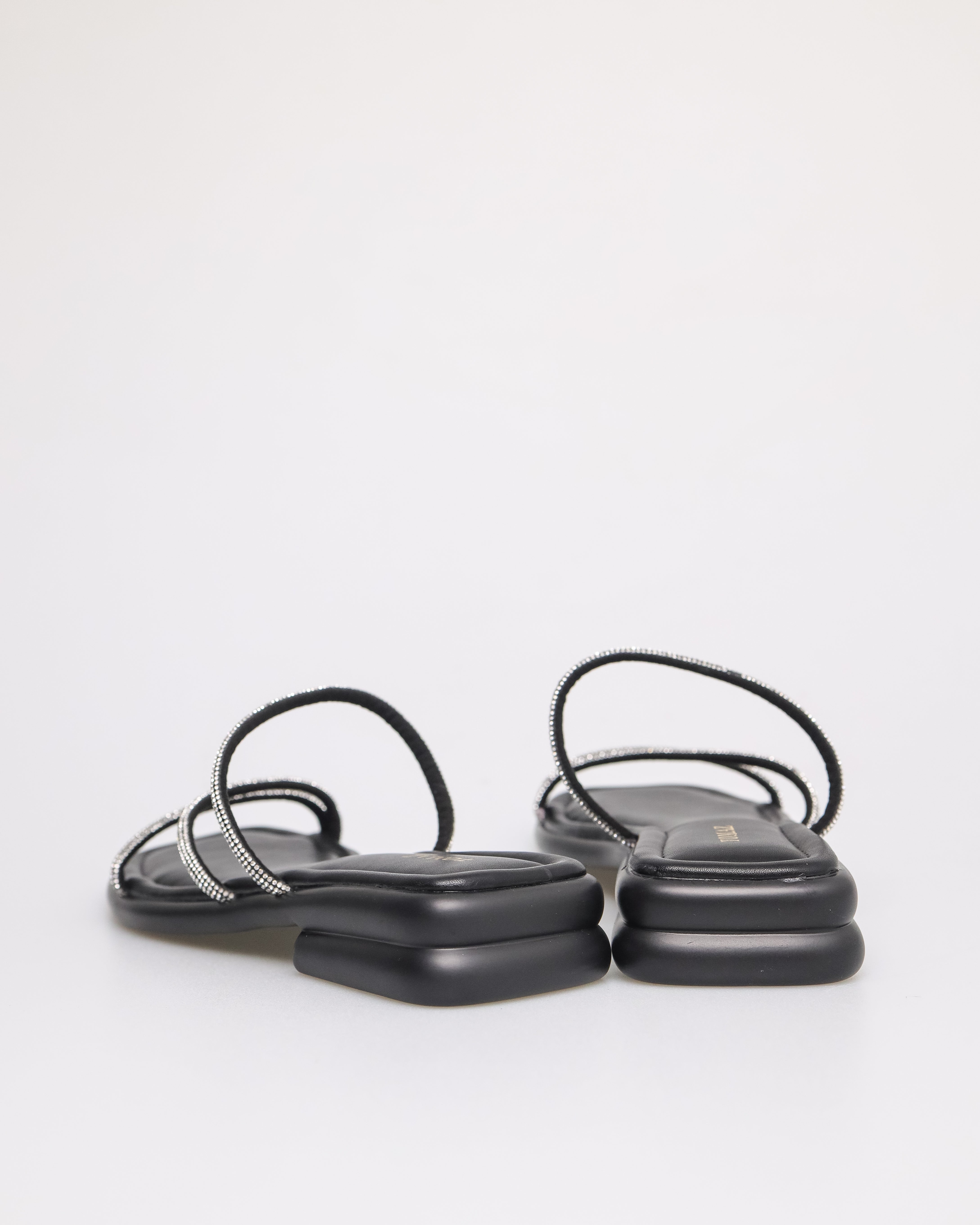 Tomaz NN185 Ladies Crystal Strap Sandal (Black)