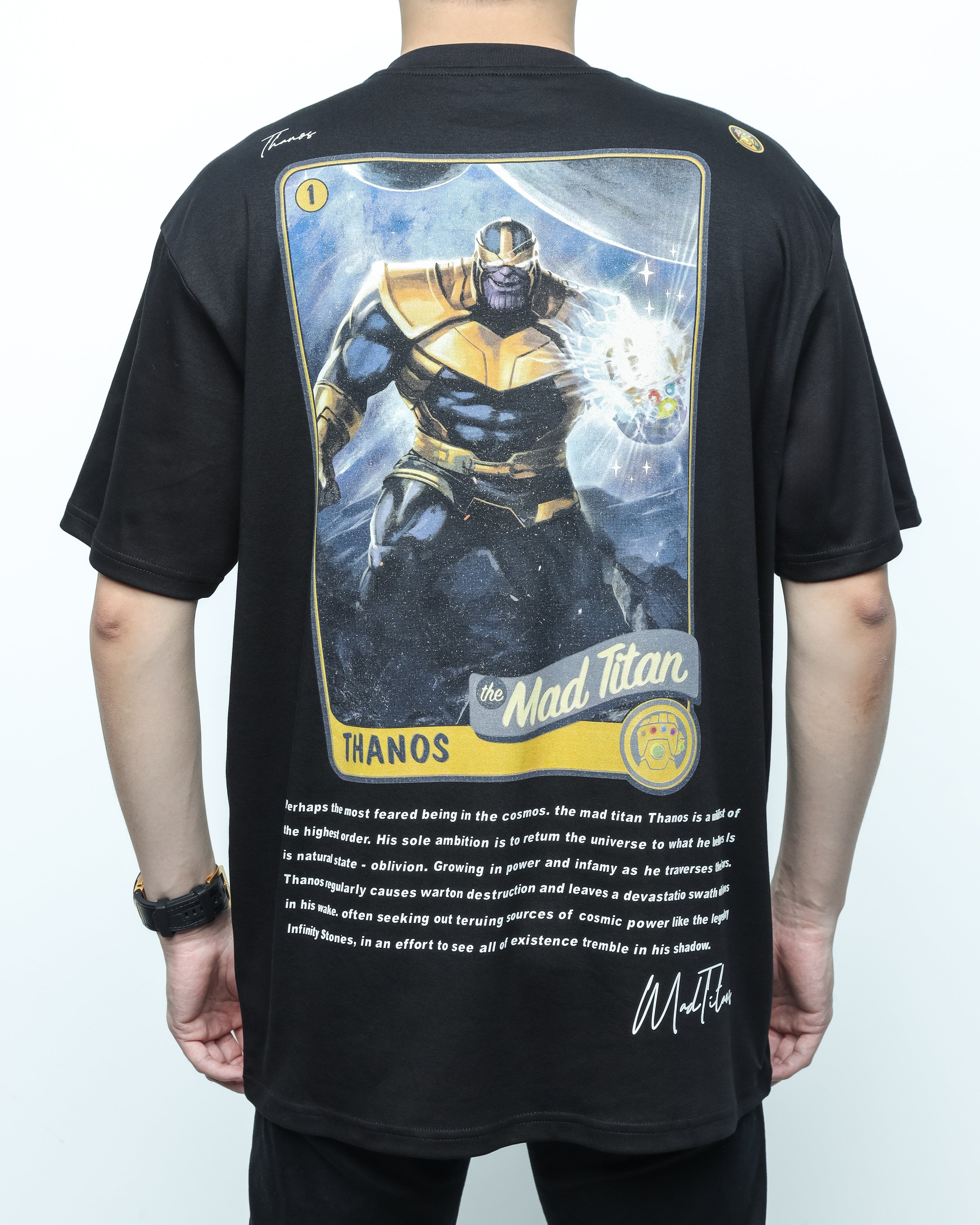Turbo Thanos CC-1270 T-shirt bersaiz lebih (Emas/Ungu)