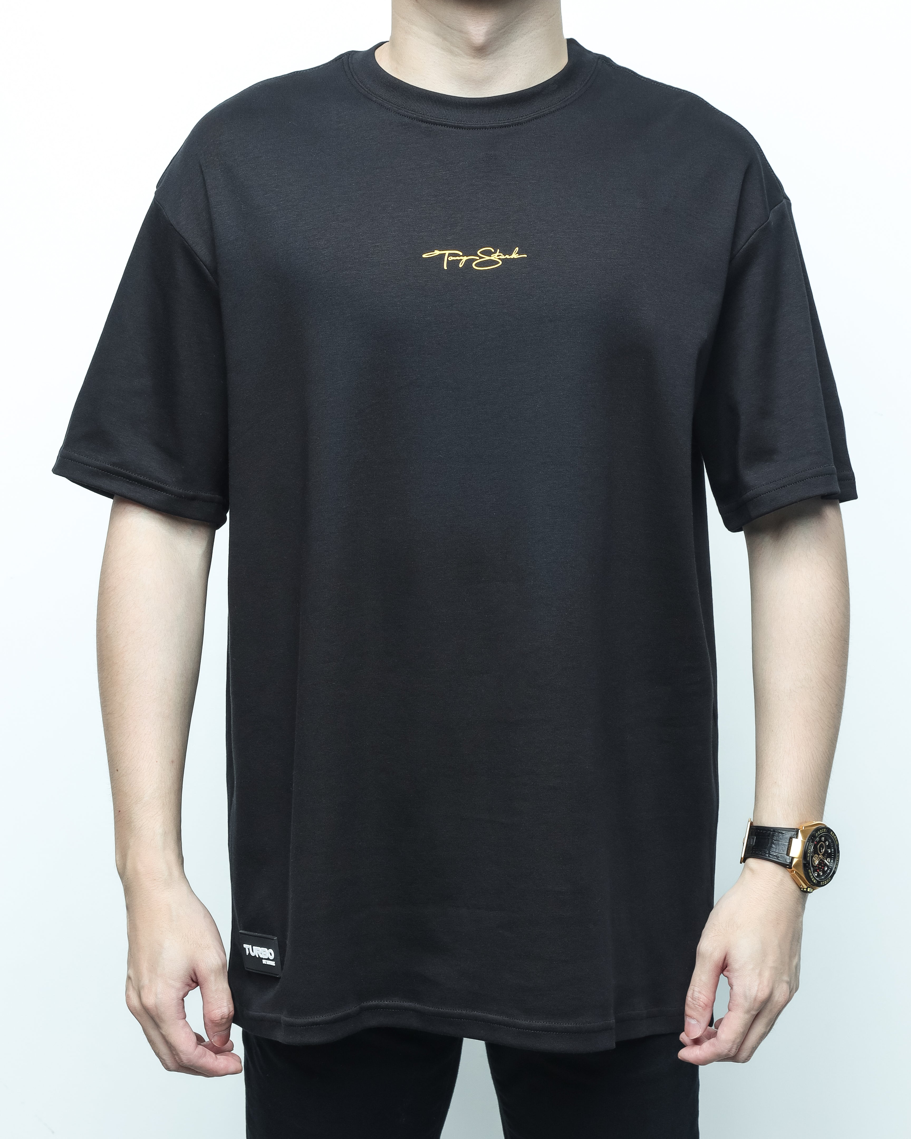 Turbo Iron Man CC-1264 T-shirt bersaiz besar (Merah/Hijau)
