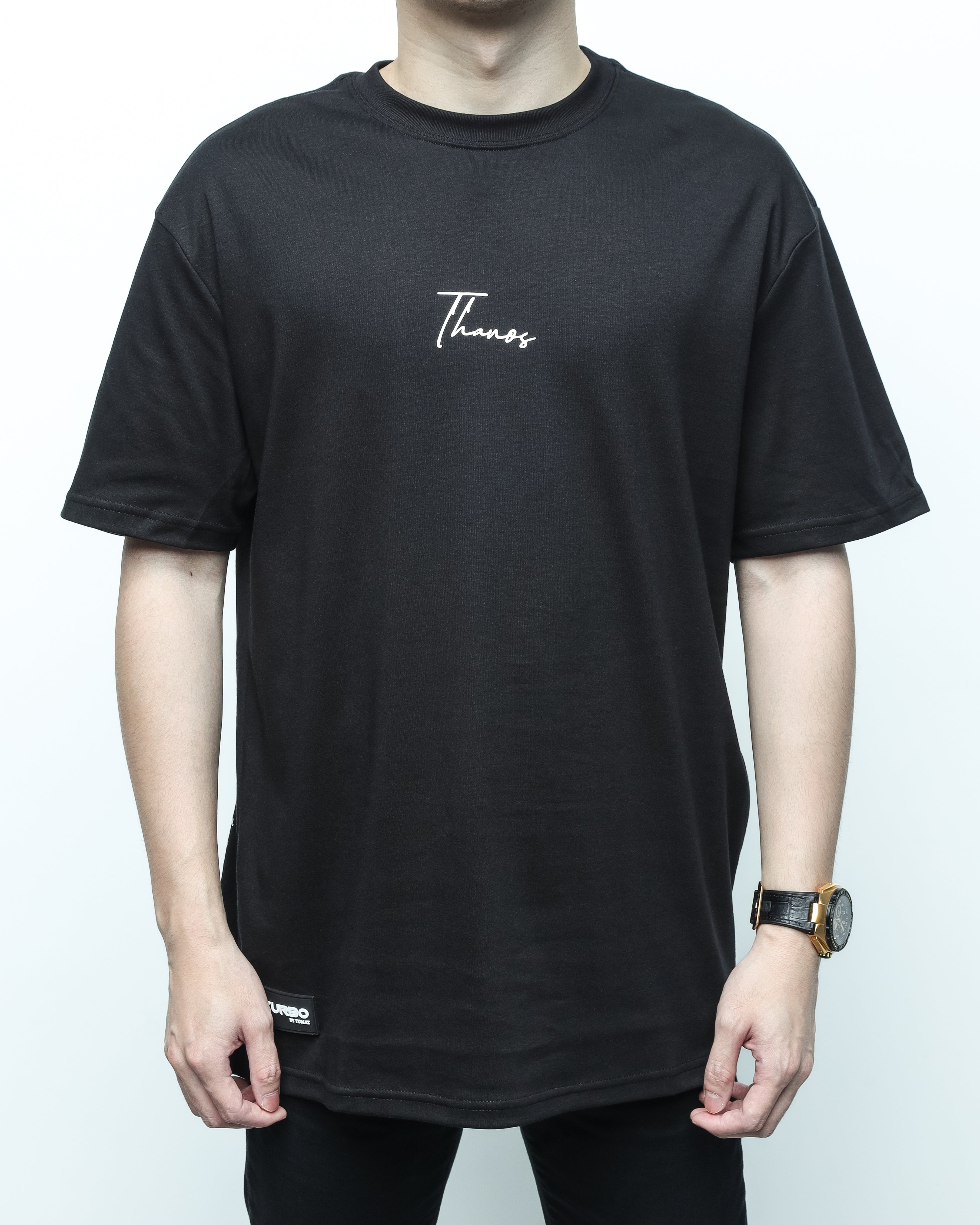 Turbo Thanos CC-1272 T-shirt bersaiz besar (Emas/Hitam)