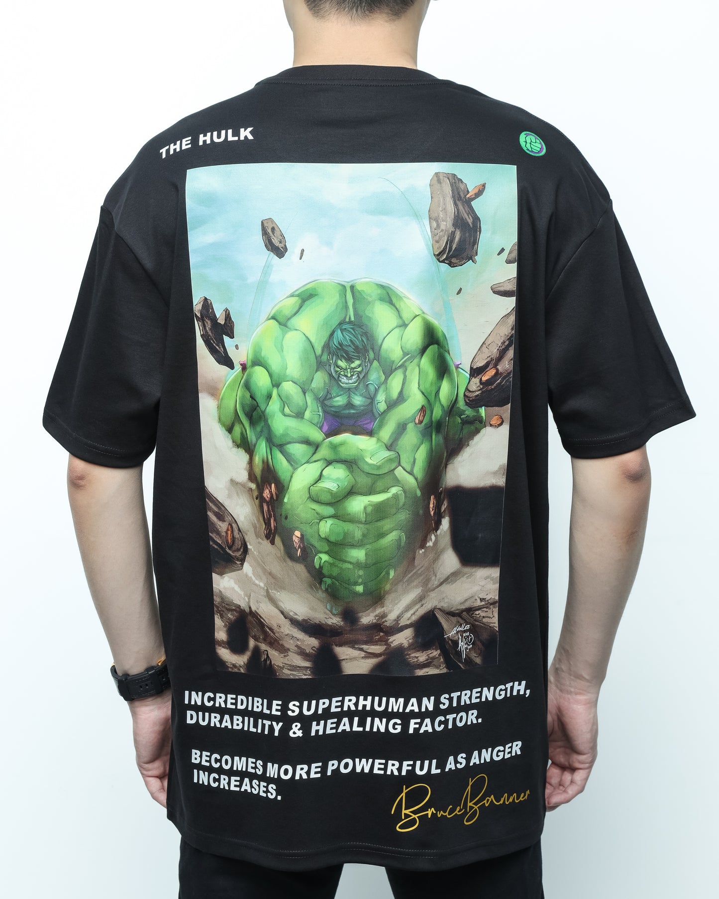 Turbo Hulk CC-1271 Over-sized T-shirt (Green/Brown)