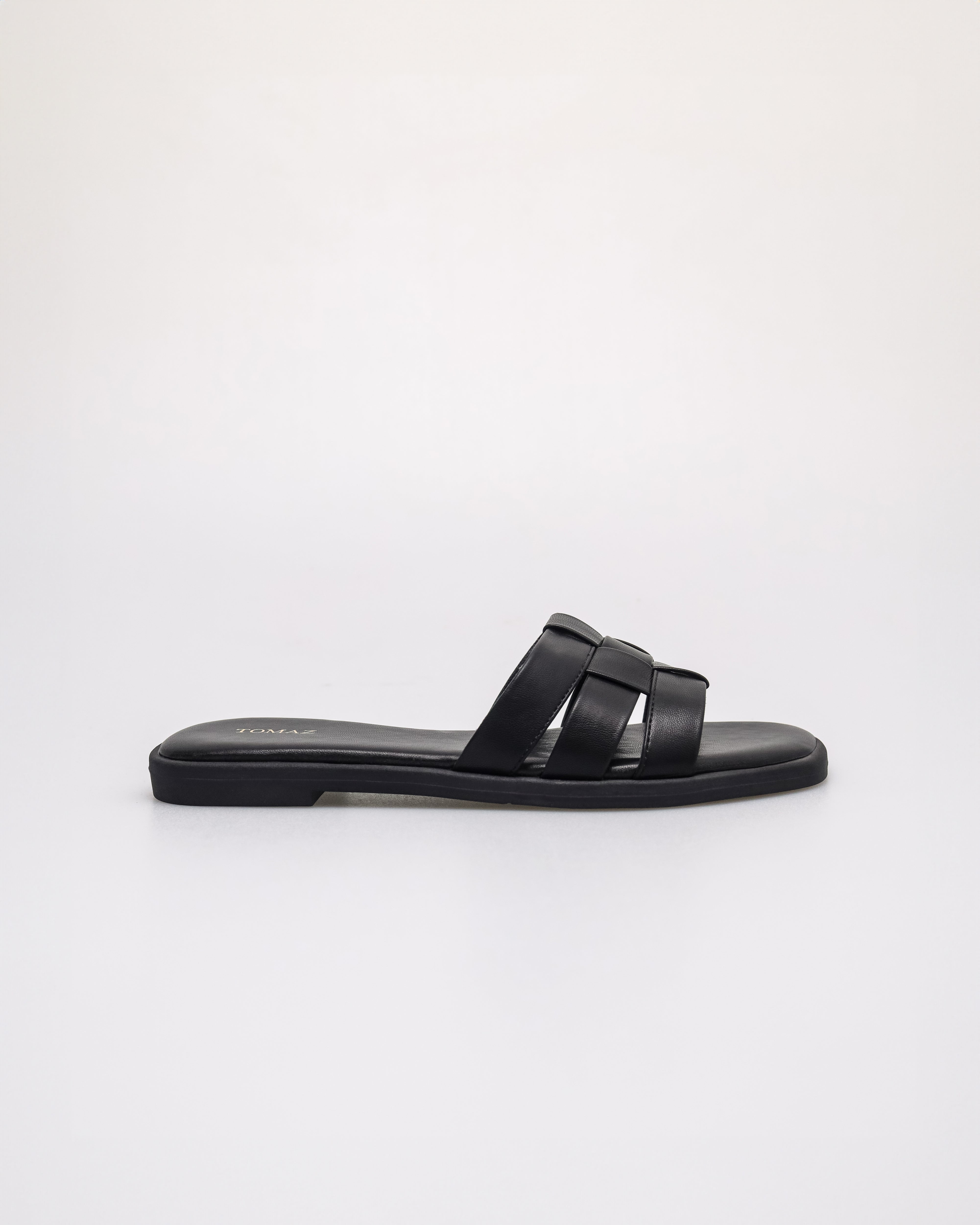Flat Tenunan Kecil Tomaz YX224 Wanita (Hitam)