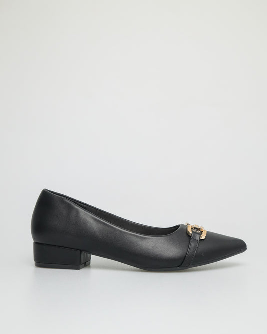 Tomaz NN229 Ladies Pointy Low Heels (Black)