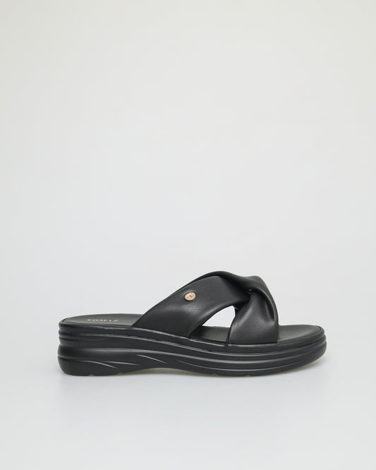 Tomaz NN187 Ladies Platform Thick Sandals (Black)