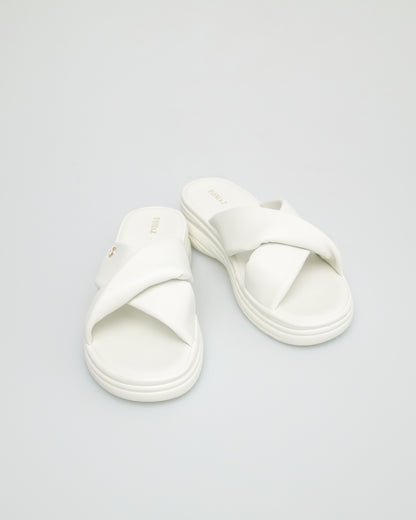Tomaz NN187 Ladies Platform Thick Sandals (White)