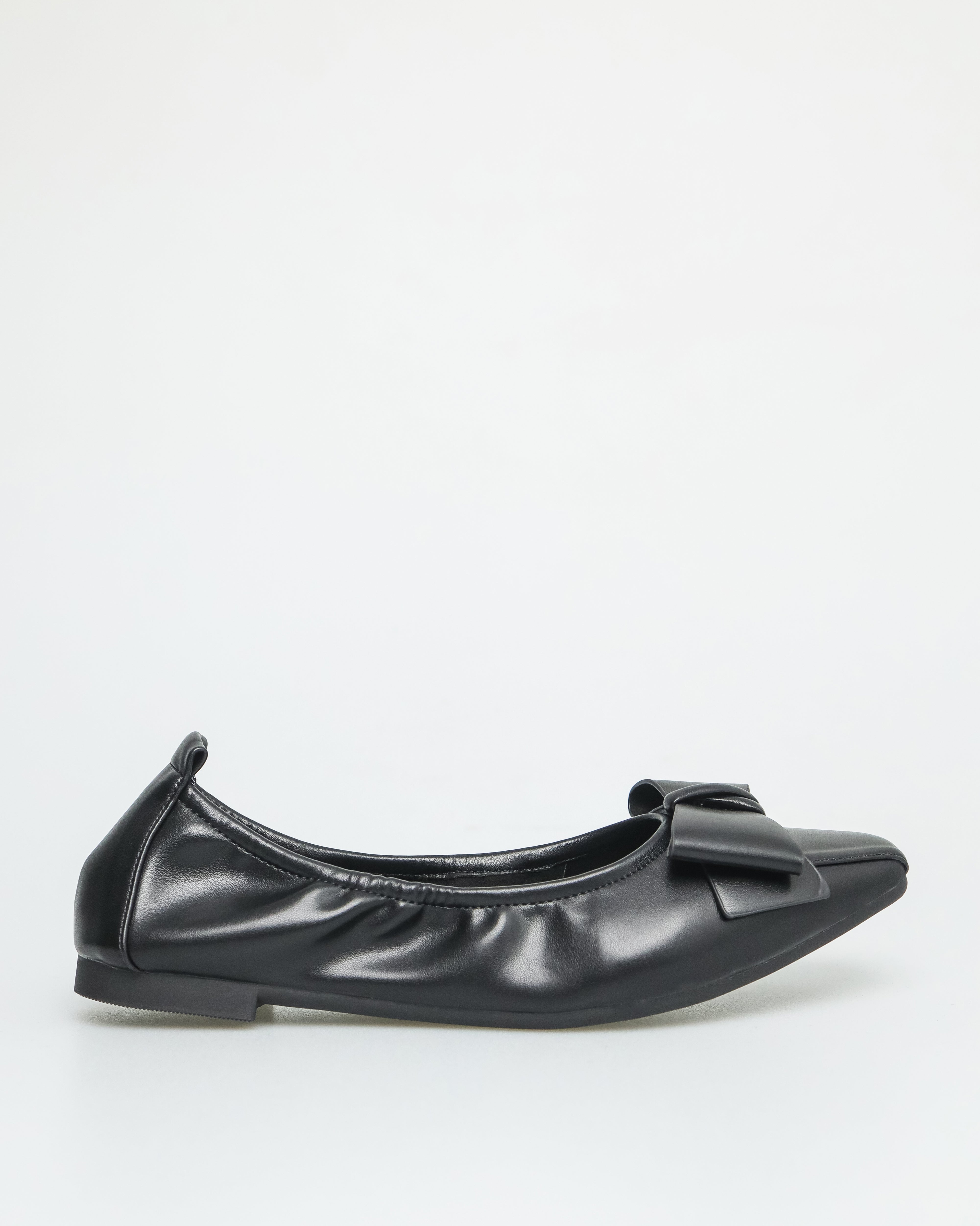 Tomaz NN250 Wanita Ribbon Ballerina Leper Leper (Hitam)