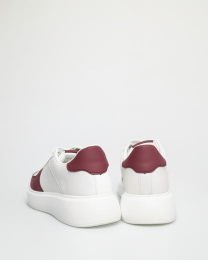 Tomaz YX152 Ladies Sneakers (White/Wine)