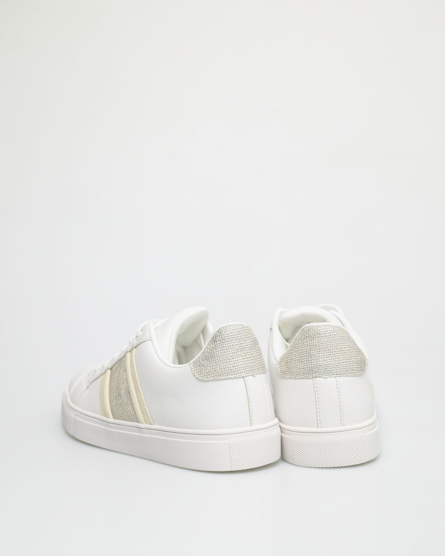Tomaz YX153 Ladies Sneakers (White/Beige)