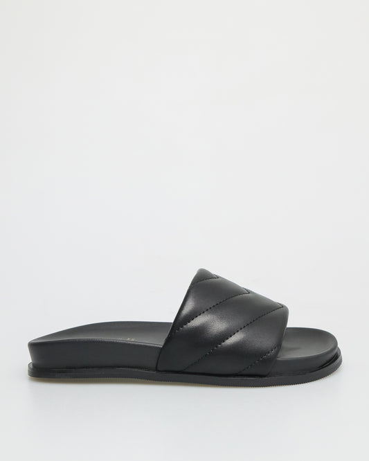Tomaz YX62 Ladies Slide Sandals (Black)