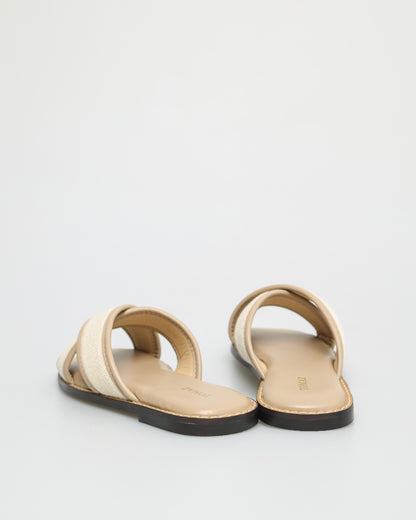 Tomaz YX162 Ladies X Strap Sandals (Khaki)