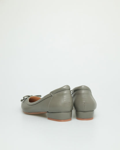 Tomaz FL029 Ladies Ribbon Low Heels (Grey)