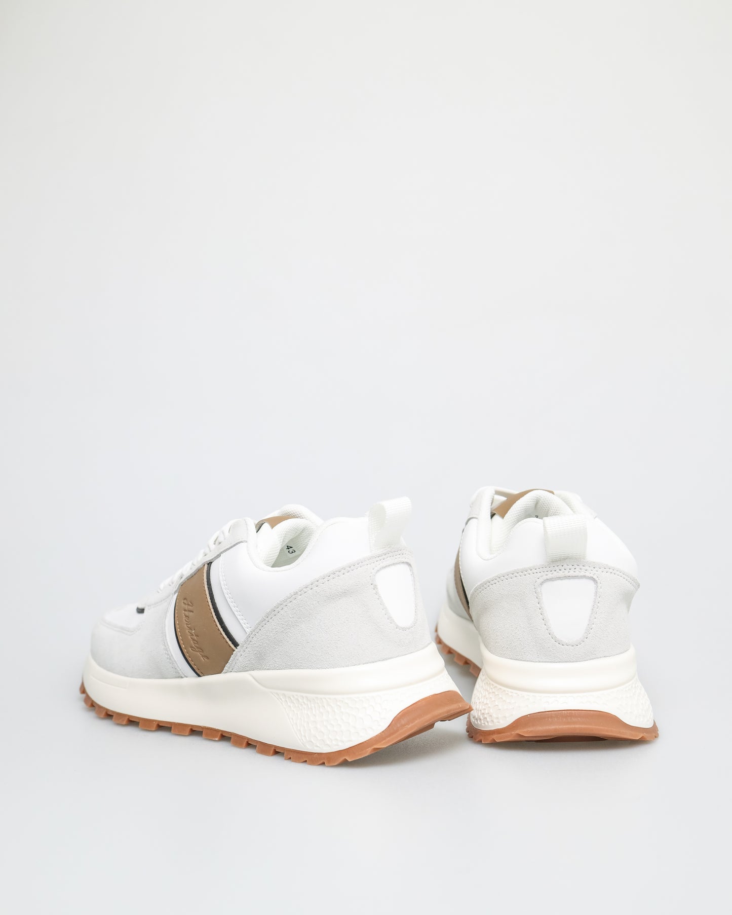 Tomaz TY021 Men's Sneakers (White/Khaki)