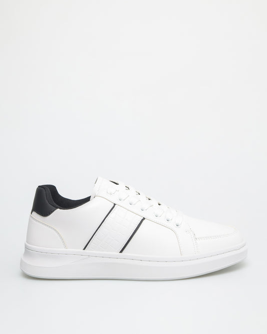 Tomaz C627 Men's PureStep Sneakers (White/Black)