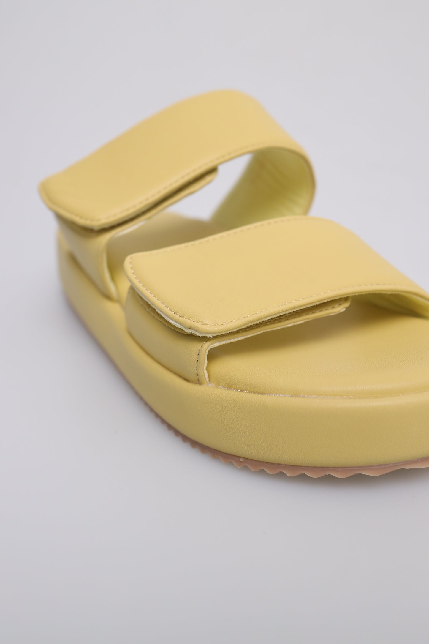 Tomaz FL059 Ladies Slide On Sandals (Yellow)