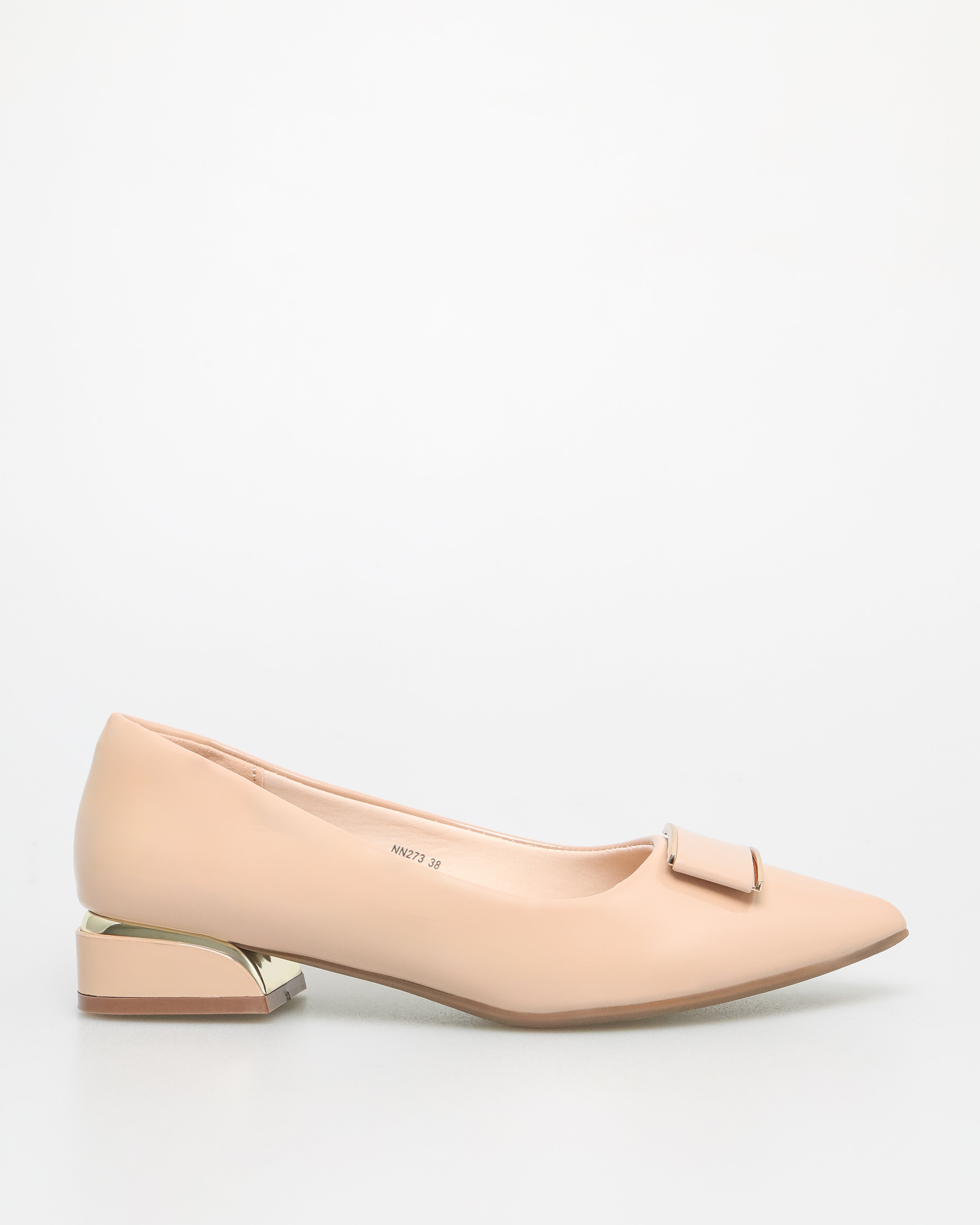 Flat Ladies Square Emblem Tomaz NN273 (Beige)