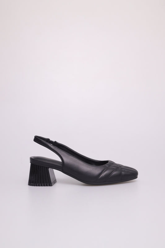 Tomaz FL053 Ladies Slingback Heels (Black)