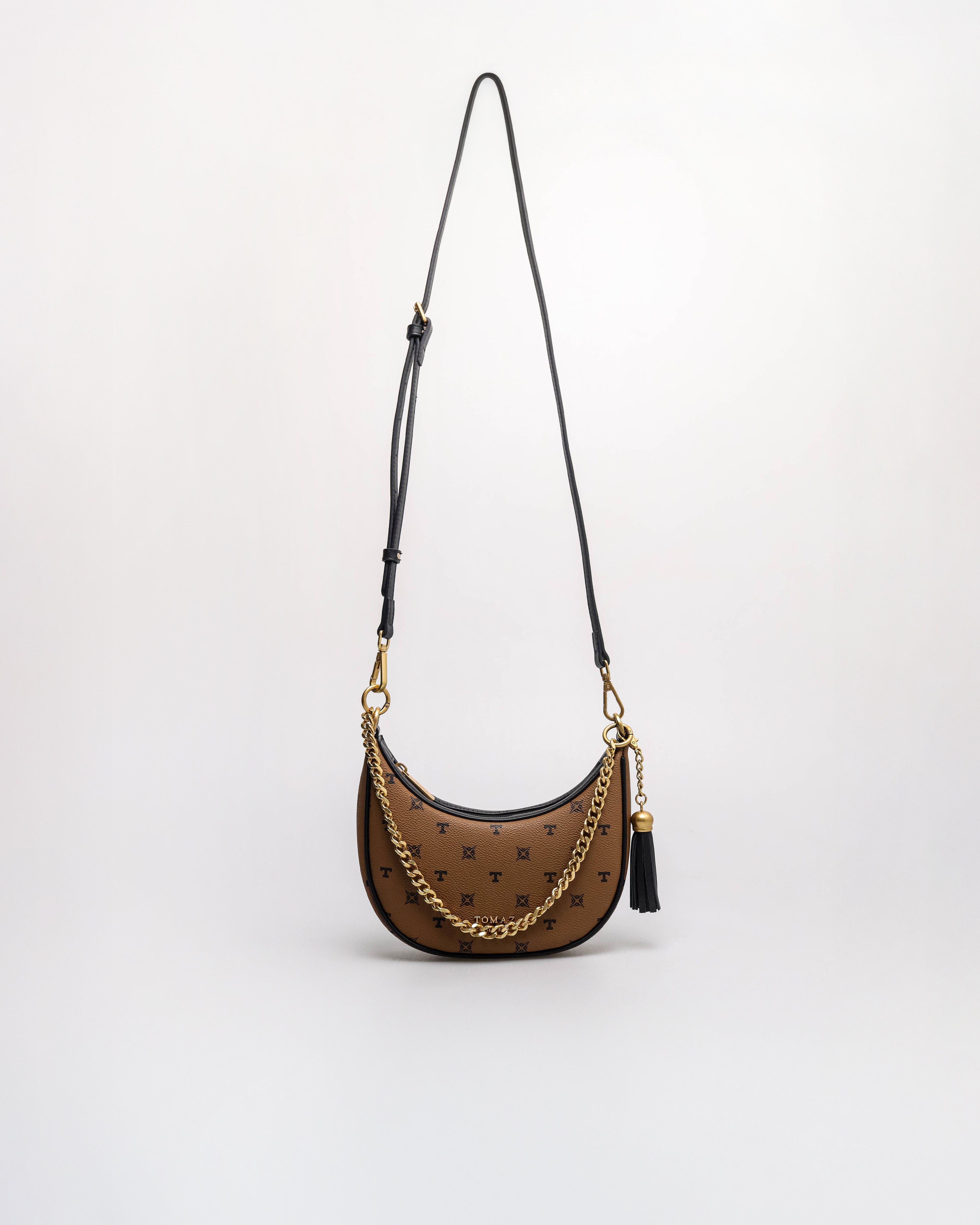 Beg Bulan Sabit Wanita Tomaz BL251 Monogram (Tan)
