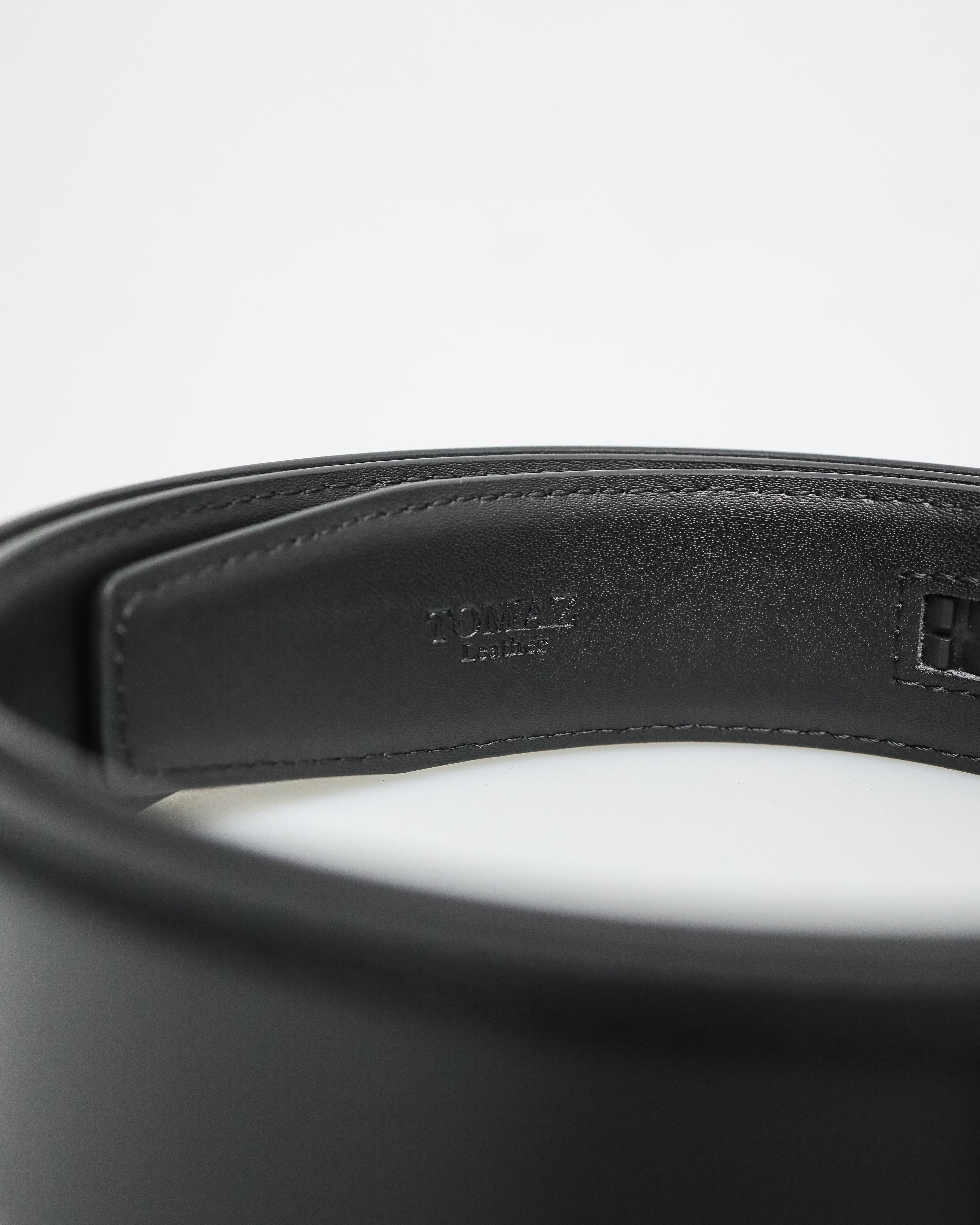 Tomaz AB149 Men's Automatic Leather Belt (Black)